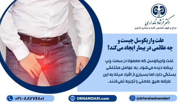 علت واریکوسل چیست و چه علائمی در بیمار ایجاد میکند؟